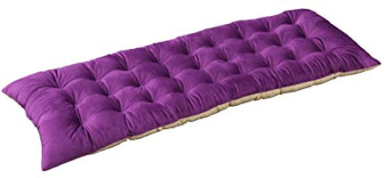 Ginsimar Feiner Samt Chaiselonge-Kissen, Bank, Schaukelkissen, Schwerkraftlos, großes Stuhlkissen, Schaukelstuhlkissen, für Innenbereich, Garten, Terrasse, (lila, 91,5 cm L x 35,5 cm B)