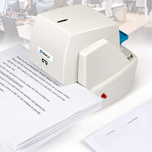 Frifreego Grapadora eléctrica resistente, 70 hojas de capacidad de papel de 60 g, engrapadora automática de clic, silenciosa y antiatascos para oficina/escuela, con 5500 grapas