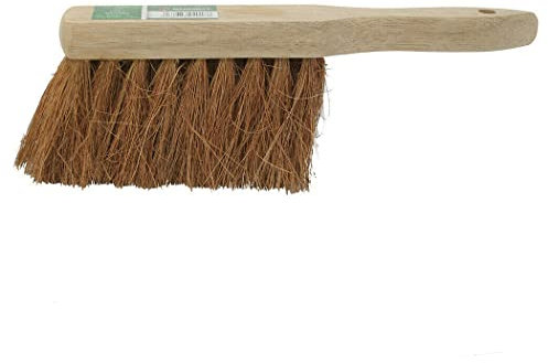2 X 10” WOODEN SOFT COCO HAND BRUSH BROOM BRISTLE FLOOR CLEANING SWEEPING HOME