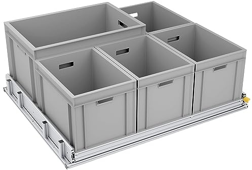 Tinobu Ausbau von Kastenwagen mit Schwerlastauszug 220kg, Heckauszug, 80cm Tief, Breite nach Auswahl (Breite: 90cm)