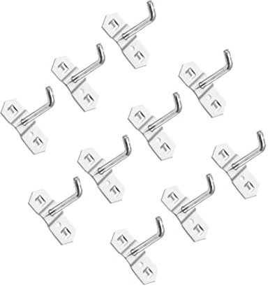 OSALADI 10stücke Edelstahl Pegboard Haken Perforierte Wandhaken Klammerhaken Für Display Rack Regal Aufhänger Mit Hoher Tragfähigkeit