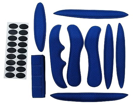 Kisangel 3 Sets Polyester Helm Pads Helm Polsterung Ersatz Für Radfahren Skating Helme
