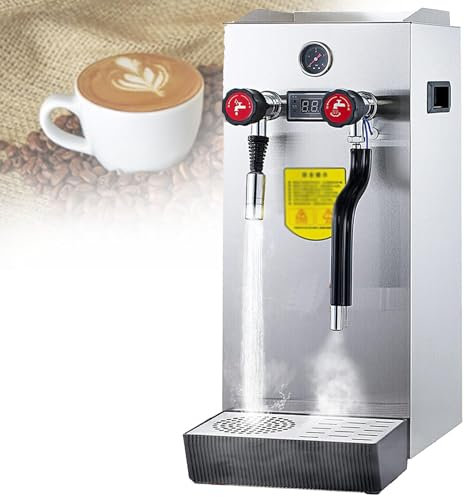 SACLMD Stainless Steel Automatic Milk Foam Machine,Wand Milk Steamer Machine,Electric Coffee Foam Maker Frothing Machine for Coffee,Milk Tea
