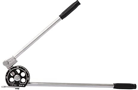 Manuelle Rohrbiegemaschine Rohrbieger 0-180 Grad Rohrbiegerzange Handbiegemaschine mit Rutschfester Griff, 5/8 Zoll Biegewerkzeug für Rohre aus Rohre aus Kupfer, Messing, Aluminium und weichem Metall
