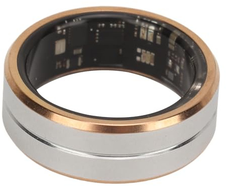 Tbest Smart Ring mit APP, Smart Ring Fitness Tracker Keramik Edelstahl Schlafüberwachung Kamerasteuerung IP68 Wasserdichter Smart Health Ring mit APP für Männer und Frauen (8)
