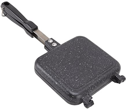 FGOOEBNE Cast Iron Sandwich Maker, Detachable Sandwich Pan Sandwich Maker Double Sided Nonstick Frying Pan for Eggs Bread Toast/341