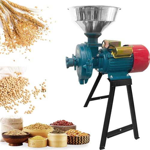 Grain Grinder Corn Grinder Electric 3000W Electric Grain Mill Grinder Grain Mill Grinder Flour Mill Dry Cereals Grinder Cereals Grinder Rice Corn Coffee Wheat