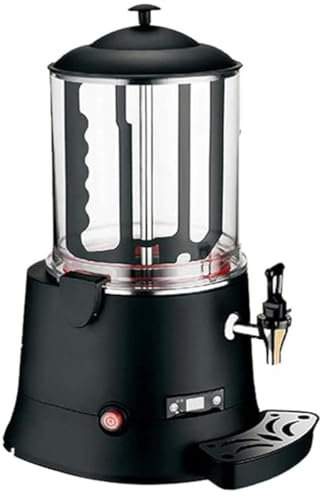HYYKEJI Commercial Hot Chocolate Maker, 10L Chocolate Tempering Machine Dispenser, 400W Hot Chocolate Warmer, Temperature Adjustment 30~90℃, for Heating Chocolate Coffee Milk Tea Juice Tea