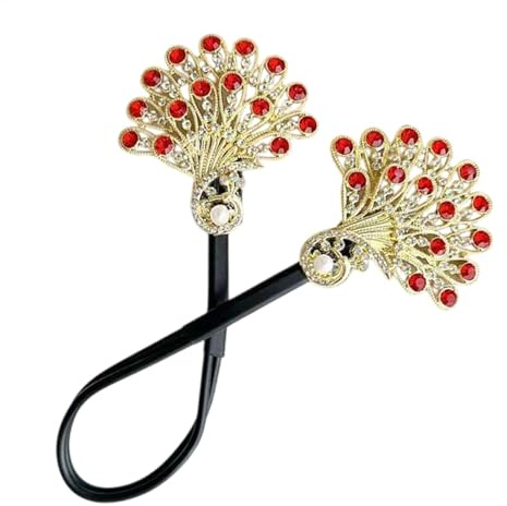 Peafowl, bigodini per capelli da donna, bigodini in stile cinese, alla moda, ciambella, accessorio per capelli per attività quotidiane o celebrazioni speciali