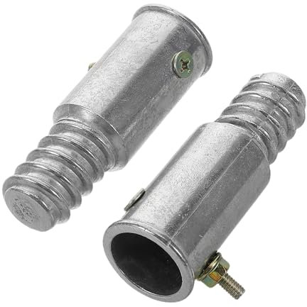 ABOOFAN American Threaded Connection Parts for Mop Broom Brush Metal Extension Pole Repair Kit Threaded Handle Tips Compatible Aluminum Screws for Broom Handle Screw Connector