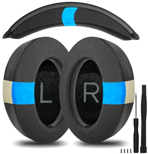 Nullmini Replacement Cooling Gel Ear Pads for Bose QuietComfort 35, QC35 II, QC45 Headphones, Earpads and Headband Cushions