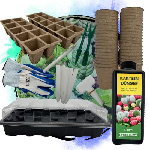 TronicXL Set per la coltivazione di cactus, fertilizzante per piante e piante grasse
