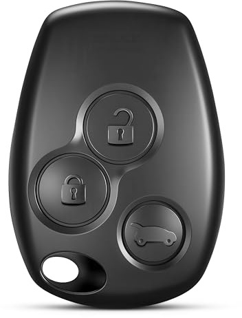 Jongo® Schlüsselhülle Auto 3 Tasten Kompatibel mit Renault Clio 3, Kangoo 2, Modus, Master 3, Trafic 3, Twingo 2 | Ersatzgehäuse ohne Klinge VA2