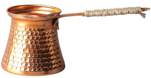 Caffettiera Turca in Rame, Caffettiera Greco-araba, Effetto Rame Antico, Caffettiera Artigianale Tradizionale Ottomana, Amanti del caffè.