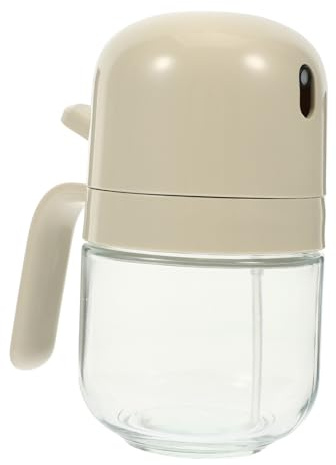 ULTECHNOVO Botella Dosificadora de Aceite Transparente de Vidrio con Apertura Automática y Vertedor Antigoteo Dispensador Reutilizable para Aceite Vinagre Cocina