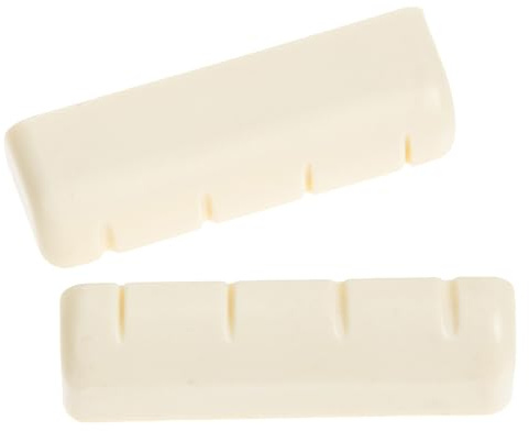 HOMOBABE Cejuela para Banjo Abs Blanco 2 Piezas Accesorios para Cuerdas de Banjo que Mejoran el Tono y Reducen el Ruido Adecuado para Reemplazar