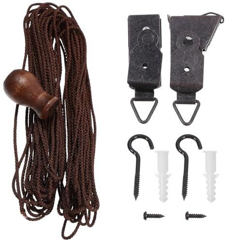 ELAYARD Juego de Accesorios para Persianas Enrollables de Bambú, Cuerda de Repuesto para Cortinas, Piezas de Persianas Enrollables, Kit para Reparación y Sustitución, Uso Doméstico