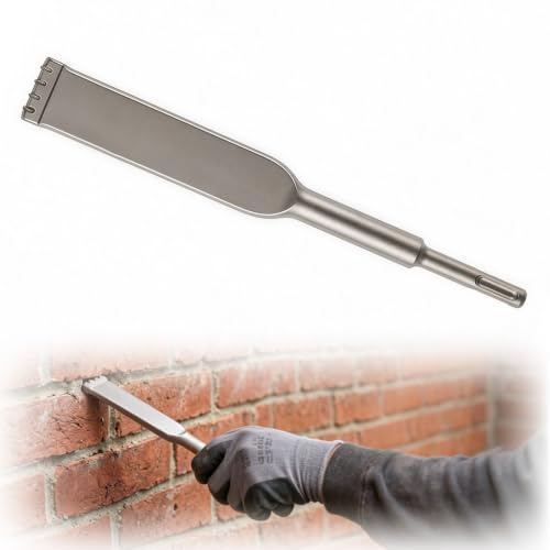 SDS Brick Removal Chisel, 25 cm,Comb SDS Chisel,Carbide Tipped | High Crushing Efficiency, more Stable Power Transmission, and High Toughness,Suitable for Heavy Duty Masonry Work