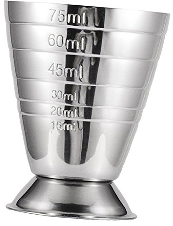 MagiDeal Jigger 75 Ml Bar Measuring Cup, Bar Accessories, s, Shaken, Stainless Steel Measuring Cup, Jigger, Doser, Drink Mixer-,