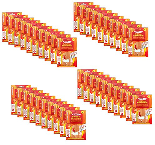 40x Wärmepads Regelschmerzen Regel Periode Schmerzpflaster Wärmepflaster Unterleib
