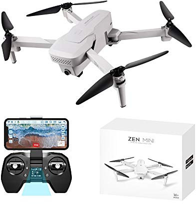Momola Visuo XS818 Zen Mini Drone GPS avec 5G WiFi FPV 4K HD Double Caméra Quadricoptère RC à Flux Optique (3 Batterie)