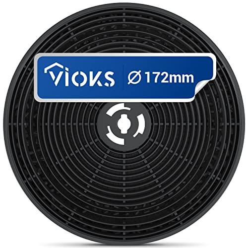 VIOKS Filtro ai carboni attivi per cappa aspirante AKPO 90 e filtro a carbone, ricambio per cappa aspirante WK-4 Dandys Rustica WK-5 WK-7 WK-Light & filtro per cappa aspirante
