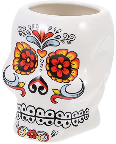 Juego de vasos de cerámica creativos de whisky con forma de calavera taza de café novedad tazas de vino vaso de degustación de bebidas copas para fiestas de Hawái Bares restaurantes