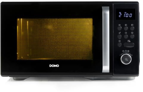 DOMO DO23101 Freistehend Mikrowelle - 5 Leistungsstufen - Auftaufunktion - 8 automatische Programme - 31L - 1000W - Schwarz