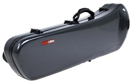 Gator GBPC-Trombone Presto Pro Case für Posaune – Hartschalenkoffer für Straight & F-Attachment Modelle, leicht & robust, ideal für Schule, Bühne, Orchester & Reisen