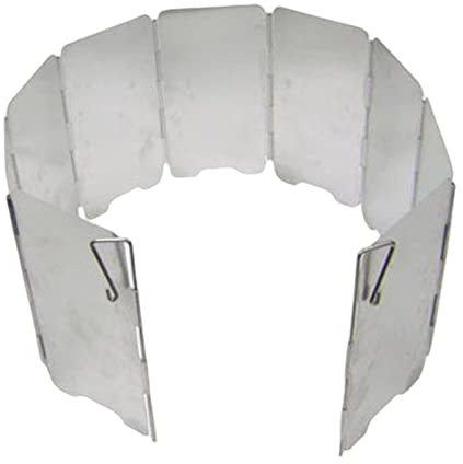 Faltbar Aluminium Windschutz, 10 Stück Outdoor-Aluminium-Windschutz Für Campingkocher, Gaskocher Aluminium Windschutz Für Gaskocher/Campingkocher, Leichter Faltbarer Windschutz Für Outdoor, Öfen