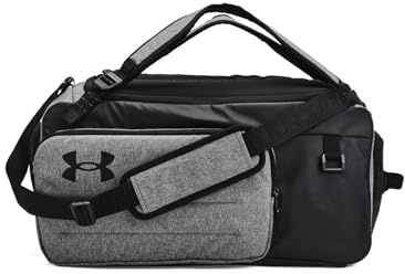 Under Armour Contain Duffel Bags, Unisex, Erwachsene, Grau, Größe M, Castlerock Medium Heather/Black/Whit, M