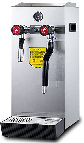 Montalatte Commerciale 10L Macchina per Schiuma di Latte a Vapore Montalatte a Vapore Ebollizione Completamente Automatica Macchina per Schiuma di caffè elettrica Display a LED per caffè tè Caffetter