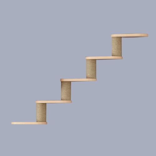 Kletterwand Katzen Ecke, Kratzbaum Wand Kletterwand, Katzen Kletterwand Set, Verdicktes Brett für Einfache Wartung und Reinigung, DIY-freie Kombination (Size : C5)