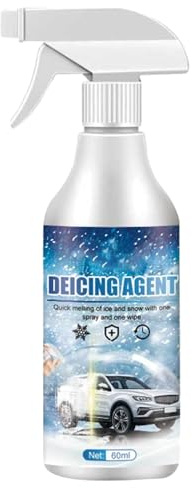 Antigel Pour Voiture – 3×60ml Pour Faire Fondre La Glace Des Vitres, Puissant Déneigeur Et Dégivre Pour Faire Fondre Instantanément La Glace Sur Le Verre, Le Tuyau D'échappement, Les Rétroviseurs