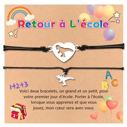 MANVEN Cadeau Mère Fille Fils Rentrée Scolaire Classes Retour à L'école | Rentrée Scolaire Idee Cadeaux Fille pour Premier jour D'école
