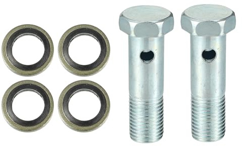 QUARKZMAN 2er Set Universal Auto Banjo Bolt Bremsleitung Adapter M14 x 1.5