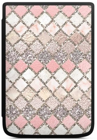 DeinDesign Coque pour liseuse Compatible avec Vivlio Touch HD Plus Etui pour liseuse Protection pour liseuse Sirène Motifs Paillettes Look