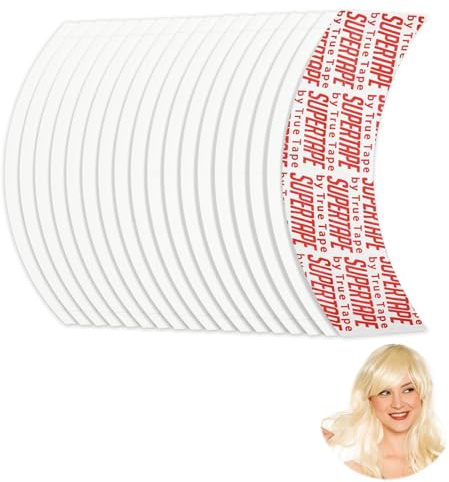 Perücken Kleber Wasserdicht Wig Glue tarker Klebstoff Perückenkleber | 42 Stück Unsichtbar Tape Extensions Kleber, Tapes Klebestreifen Extensions, Fashion Tape für Spitzenperücke
