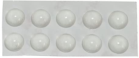 Domasvmd 10 almohadillas autoadhesivas de silicona para muebles, almohadillas para teclado, parachoques de gabinete, protector de amortiguador, almohadillas invisibles para teclado