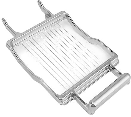 Cortador de Queso con Alambre Inoxidable de Mano para Pan, 1 Cm o 2 Alambres de Acero para Queso, para Rebanar Carne de Cerdo, Carne, Plátanos, Frutas, Pepinos, Hoja de Corte de