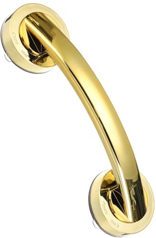sourcing map Barres d'appui pour baignoires et douches, 23,1 cm, poignées de porte et de fenêtre en verre miroir, ventouses puissantes, barres de sécurité antidérapantes pour chaises de douche