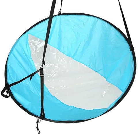 Dioche Kajak-Segel, Kajak-Segel-Set, 108 cm, Faltbares Kajak-Wind-Paddle-Board-Segel mit Klarem Fenster, Paddle-Board-Segel für Kajaks, Kanus, Schlauchboote, Boote (Blue)