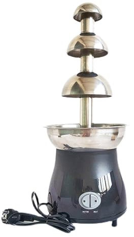 YHJLZNA Fuente De Chocolate Eléctrica,Fuente de Chocolate Máquina 4 Capas,fácil de ensamblar,Fuente De Chocolate Comercial para Fiestas,quesos,pastos,Salsas,Bodas