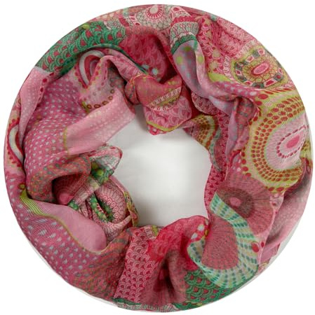 Van Der Rich ® - Loop Schal mit Muster Schlauchschal Halstuch - Damen