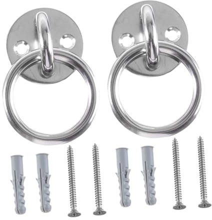 MUCKLILY Fixed Plate Ceiling Anchor Heavy Duty Suspension Hook Rotating Hangers for Gym Equipment