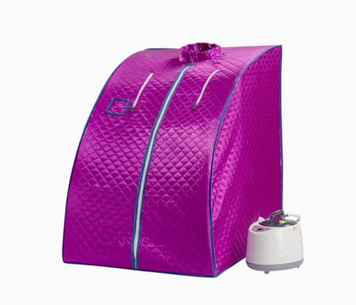 YJINGRUI Portable Sauna Box - Full Body Steam Sauna with 1000W Steam Generator,Folding Chair, Home Sauna Tent