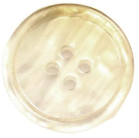 Blausky 20 Stück Harz Rund Knöpfe,Nähknöpfe Bunte Knöpfe mit 4-Loch,Candy Farben Kleine Knöpfe zum Nähen,Kunststoff Bastelknöpfe für DIY Basteln Painting Scrapbooking Geschenk Deko,Beige,15mm