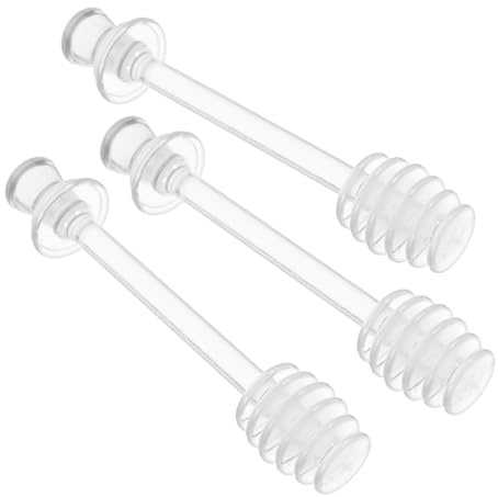 LABRIMP 3pcs Honey Stir Stick Honey Dipper Sticks Reusable Kitchen Dippers for Jar Tea