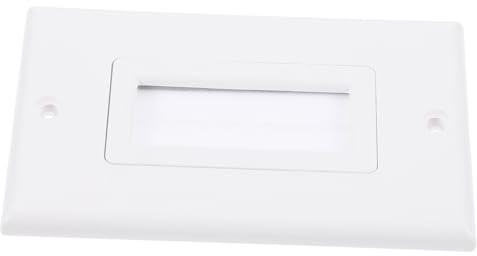 Yardenfun Kabeldurchführung Wandplatte mit Bürste Abs Kabelmanagement für Tv Staubdichte Kabeldurchlass Lösung Einfache Installation Kompakt und Langlebig für Kabelverstecke und