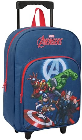 AVENGERS Barnryggsäck med kompakt vagn, perfekt för barn i olika åldrar, bekväm och mångsidig, kvalitet och styrka, 33 x 43 x 15 cm